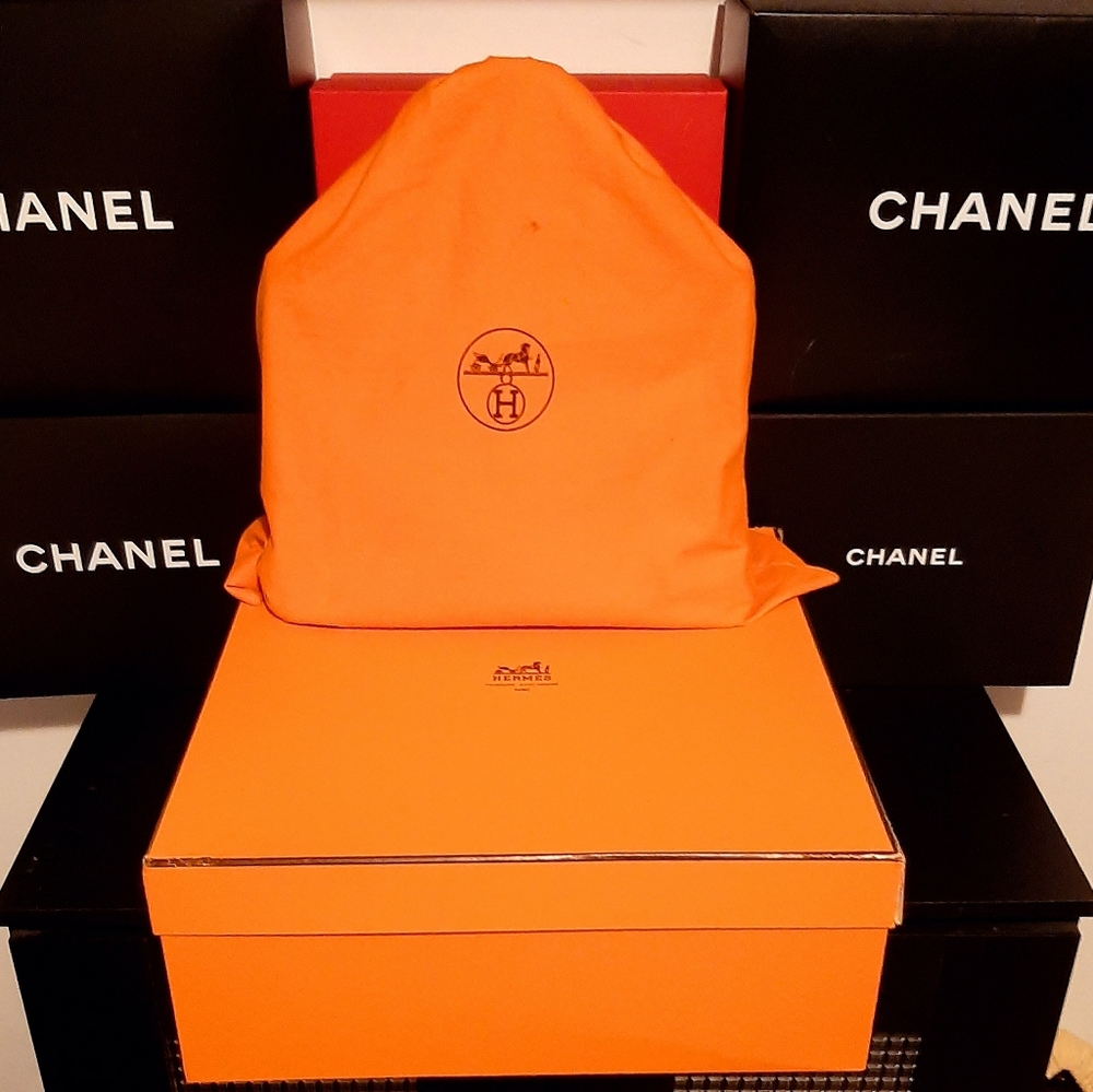Huge XL Hermes Birkin Kelly Box 16.5 x 16.5 x 6.5
